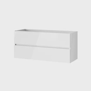 Tiger Wastafelonderkast Condo 12cm - Wit Glanzend - 12x55x45cm