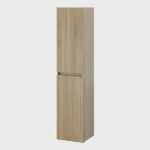 Tiger Hoge Badkamerkast Condo 35cm - Licht Eiken - Met 2 Lades - 35x160x35cm