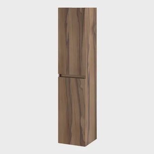 Tiger Hoge Badkamerkast Condo 35cm - Walnoot - Met 2 Lades - 35x160x35cm