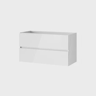 Tiger Wastafelonderkast Condo 100cm - Wit Glanzend - 100x55x45cm