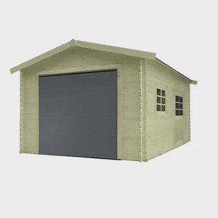 Solid Superia Traditional Sectional Garage - Geïmpregneerd Hout - Sectionale Poort - 358x508x281,5cm
