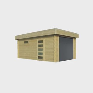 Solid Superia Modern Garage - Geïmpregneerd - Sectionaalpoort - 358x508x281,5cm