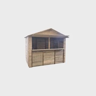 Solid Superia Market House S8723-1 Tuinhuis - Vuren - Geïmpregneerd - 257,4x179,4cm