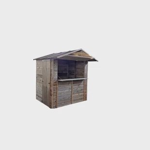 Solid Superia Market House S8722-1 Tuinhuis - Vuren - Geïmpregneerd - 197,4x152,4cm