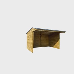 Solid Paardenstal Superia Shelter S7792 - Vurenhout - 40mm - 500x292cm