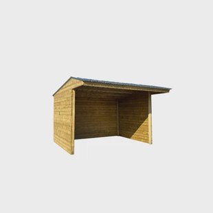 Solid Paardenstal Superia Shelter S7790 - Vurenhout - 40mm - 300x292cm