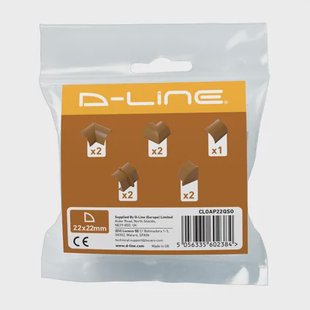 D-line Verbindingsset Clip-over Voor Kabelgoot - 22x22mm - Eiken Optiek - 9 Stuks