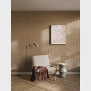 Cando Akoestisch Wandpaneel Decowall Felt Pattern - Double Arch - Taupe - 260x60cm - 9mm