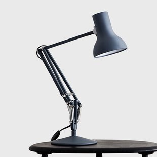 Type 75 Mini-tafellamp, leigrijs Anglepoise - Werkkamer / Kantoor - Industrieel - Metaal - 1 lamp