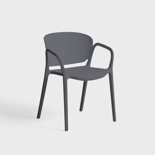 Kave Home Tuinstoel Ania Kunststof - Donkergrijs