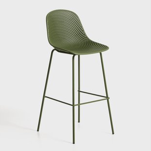 Kave Home Barkruk Quinby - Groen (zithoogte 75cm)