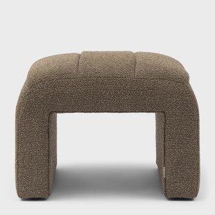 Rivièra Maison Hocker 'Brera' Bouclé, kleur Classic Brown