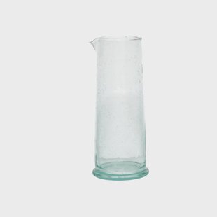 Karaf, gerecycled glas, handgeblazen, 1 l