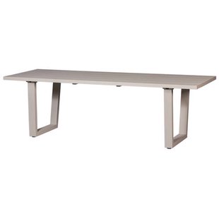 WOOOD Eettafel Bear - Aluminium - Zand - 75x240x87