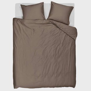 Studio LIVIT lyocell satijn dekbedovertrek lits-jumeaux taupe (240x220 cm)