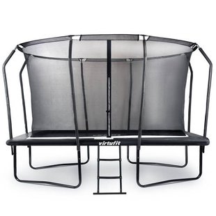 Virtufit Premium Rechthoekige Trampoline met Veiligheidsnet incl. trap 244 x 366 x 265 cm