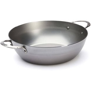 de Buyer Hapjespan / Sauteuse met 2 handvaten - Mineral B Pro - ø 28 cm / 4 liter - zonder anti-aanbaklaag