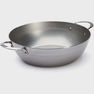 de Buyer Hapjespan / Sauteuse met 2 handvaten - Mineral B Pro - ø 32 cm / 5.5 liter - zonder anti-aanbaklaag