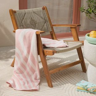 BEACHWAVE strandlaken Swirl - roze/wit (velours) (180x100 cm)
