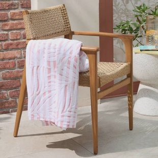 BEACHWAVE strandlaken Floral - roze (velours) (180x100 cm)