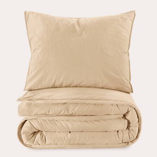 NOUS Living stonewashed dekbedovertrek 1-persoons (140x220 cm)