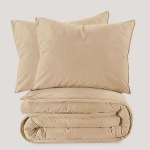 NOUS Living stonewashed dekbedovertrek 2-persoons (200x220 cm)