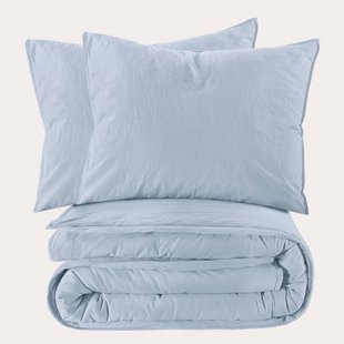 NOUS Living stonewashed dekbedovertrek 2-persoons (200x220 cm)