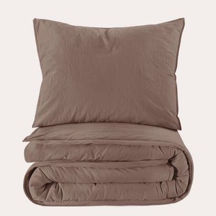 NOUS Living stonewashed dekbedovertrek 1-persoons (140x220 cm)