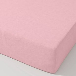 W katoenen hoeslaken - roze