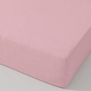 W katoenen hoeslaken - roze