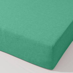 W katoenen hoeslaken - groen