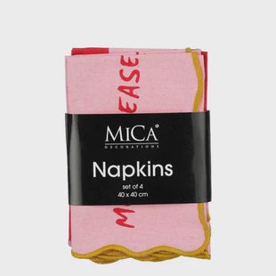 Mica Decorations servet (set van 4) (40x40 cm)