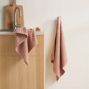 NOUS Living keukendoek oudroze (50x55 cm) (set van 2)