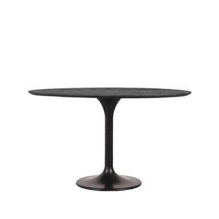 LABEL51 LABEL51 Eetkamertafel Otto - Zwart - - 130 cm - Rond