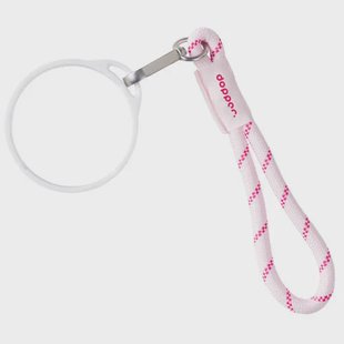 Dopper Wrist Cord - White Mug Ring - Cherry Pink