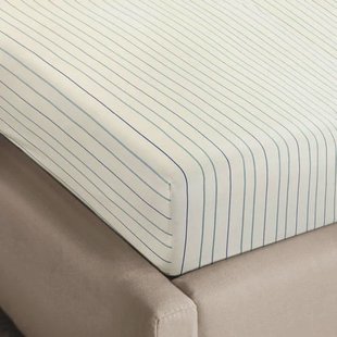NOUS Living katoenen hoeslaken - Blauw
