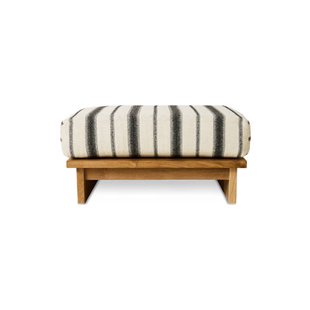 HKLIVING hocker outdoor teak (chalkstripe)