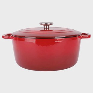 Cosy & Trendy Braadpan met deksel Fontestic Gietijzer Traditional Red Ø 28 cm / 6.8 Liter - geëmailleerde anti-aanbaklaag