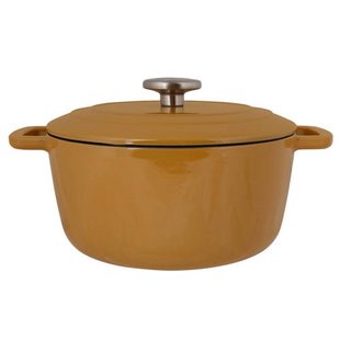 Cosy & Trendy Braadpan met deksel Fontestic Gietijzer Amber Gold Ø 24 cm / 4.6 Liter - geëmailleerde anti-aanbaklaag