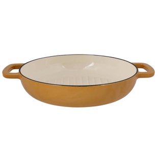 Cosy & Trendy Grillpan Fontestic Gietijzer Amber Gold Ø 28 cm - geschikt voor alle warmtebronnen - geëmailleerde anti-aanbaklaag