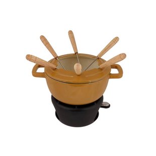 Cosy & Trendy Fondueset Fontestic Gietijzer Amber Gold - Ø 18 cm