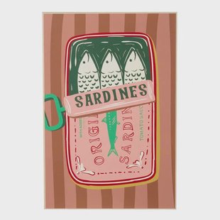 Mica Decorations wandhanger Sardines (41x61 cm)