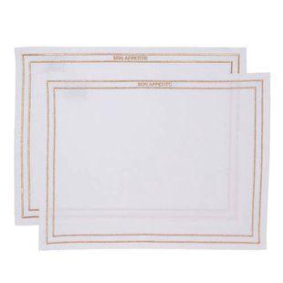 Vondels placemat BON APPETITO (set van 2)