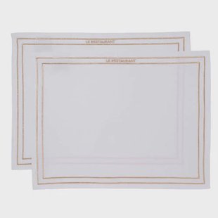 Vondels placemat LE RESTAURANT (set van 2)