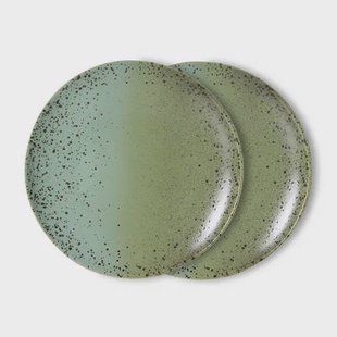 HKLIVING dinerbord 70s (Ø27,5 cm) (set van 2)