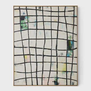 HKLIVING schilderij zwart (131x5x163 cm)