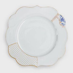 Pip Studio Royal White dinerbord (Ø28 cm)
