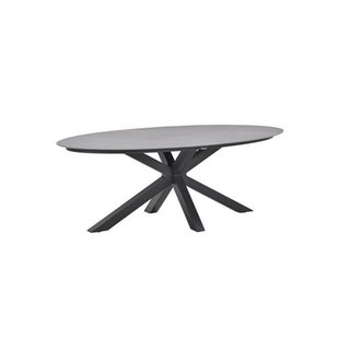 Garden Impressions Scotland tafel - 230x115 cm - carbon black - Centostone Napoli grey