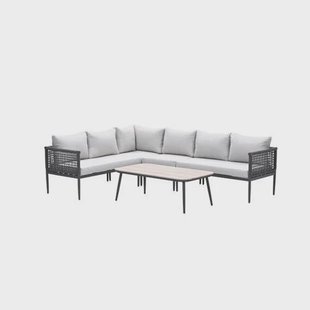 Garden Impressions lounge hoekbank Teramon - donkergrijs