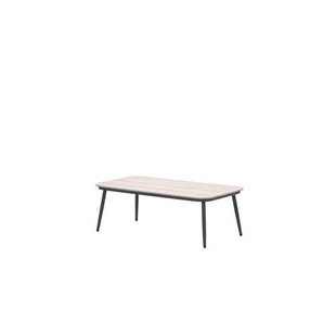 Garden Impressions Teramon lounge tafel - 130x70 cm - carbon black - light teak Vironwood
